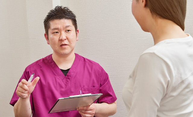 問診や症状の説明中のイメージ画像